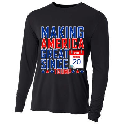 Making America Great Since 2017 Trump Inauguration Day Cooling Performance Long Sleeve Crew