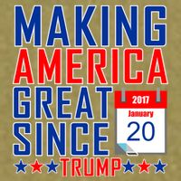 Making America Great Since 2017 Trump Inauguration Day Garment-Dyed Women's Muscle Tee