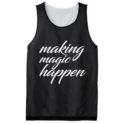 Making Magic Happen Mesh Reversible Basketball Jersey Tank