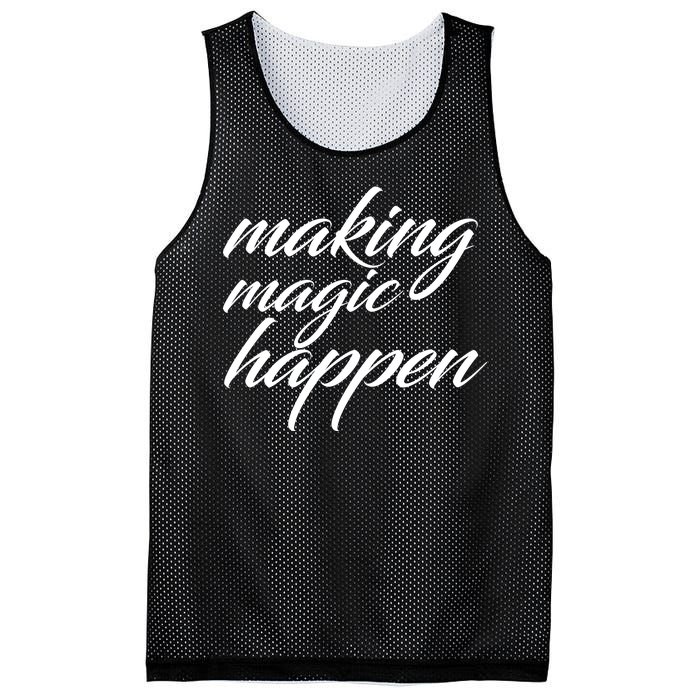 Making Magic Happen Mesh Reversible Basketball Jersey Tank