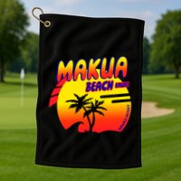 Makua Beach Golf Towel