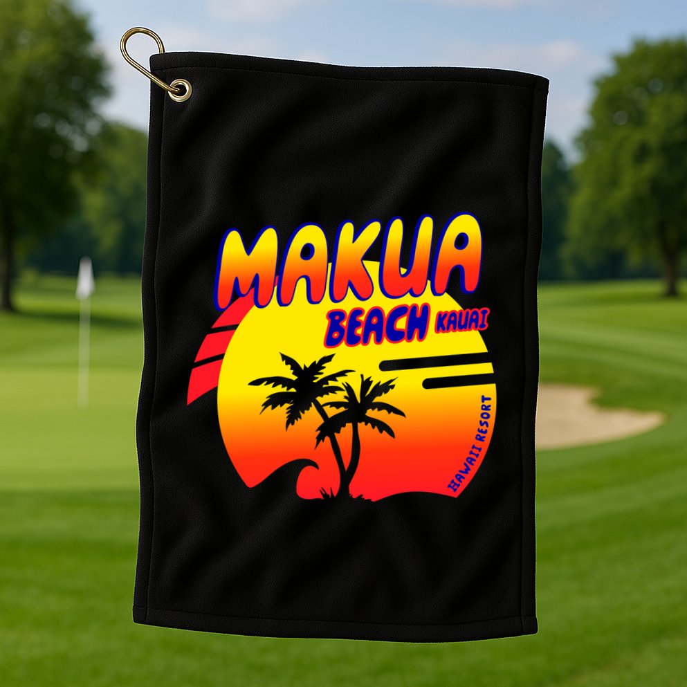Makua Beach Golf Towel