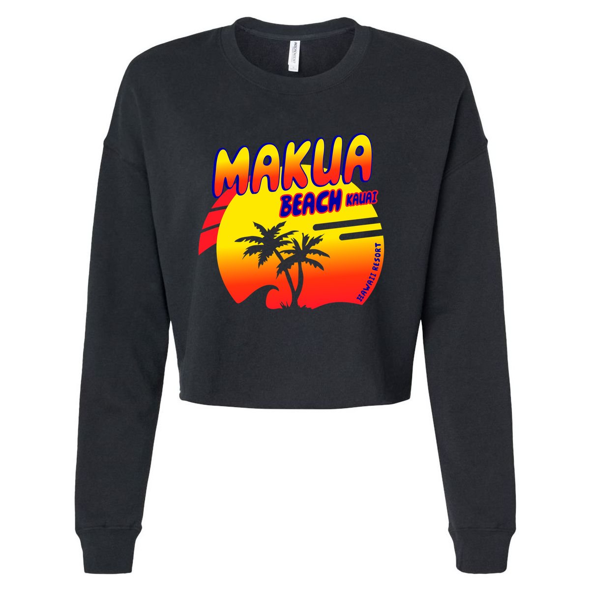 Makua Beach Cropped Pullover Crew