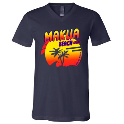 Makua Beach V-Neck T-Shirt