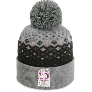 My Atoms Love Your Atoms Science Couple The Baniff Cuffed Pom Beanie