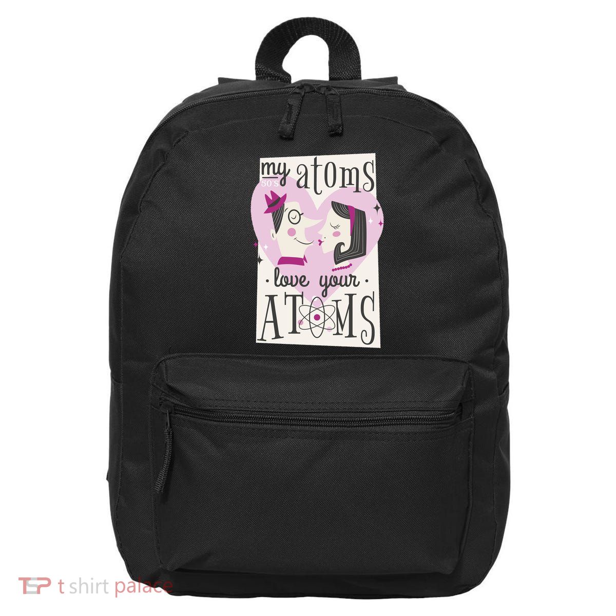 My Atoms Love Your Atoms Science Couple 16 in Basic Backpack