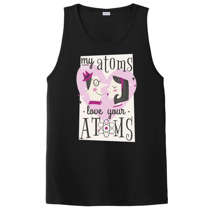 My Atoms Love Your Atoms Science Couple PosiCharge Competitor Tank