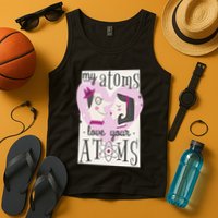 My Atoms Love Your Atoms Science Couple Tank Top