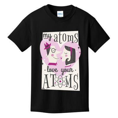 My Atoms Love Your Atoms Science Couple Kids T-Shirt