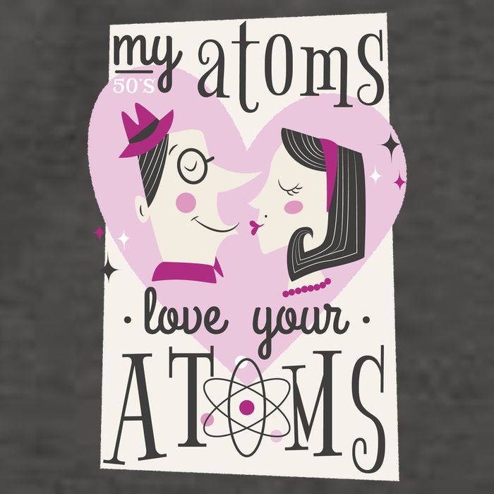 My Atoms Love Your Atoms Science Couple Vector Backpack