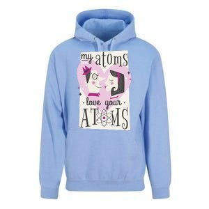 My Atoms Love Your Atoms Science Couple Unisex Surf Hoodie