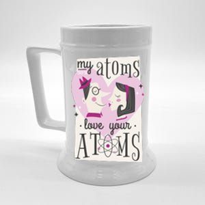 My Atoms Love Your Atoms Science Couple Beer Stein