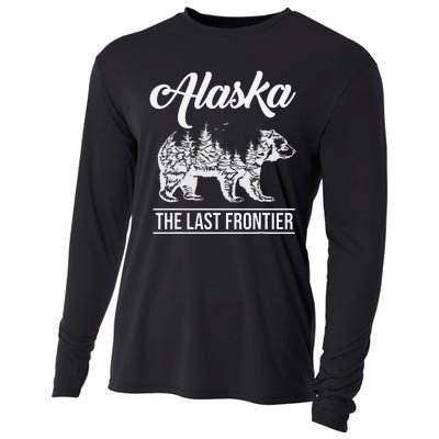 Moose Alaska Last Frontier Alaska Grizzly Bears Mountains Cooling Performance Long Sleeve Crew