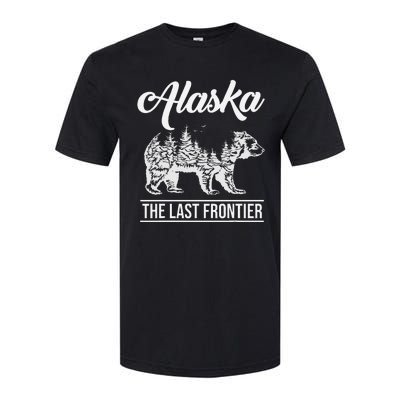 Moose Alaska Last Frontier Alaska Grizzly Bears Mountains Softstyle CVC T-Shirt