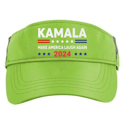 Make America Laugh Again 2024 Kamala Adult Drive Performance Visor