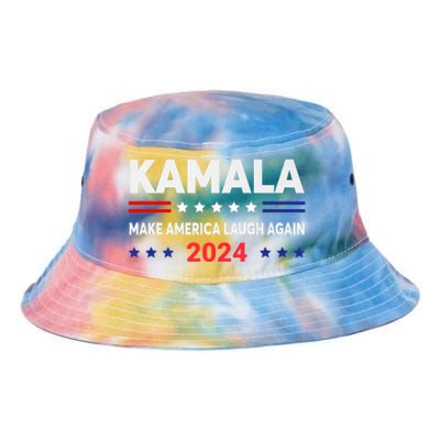 Make America Laugh Again 2024 Kamala Tie Dye Newport Bucket Hat