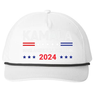 Make America Laugh Again 2024 Kamala Snapback Five-Panel Rope Hat