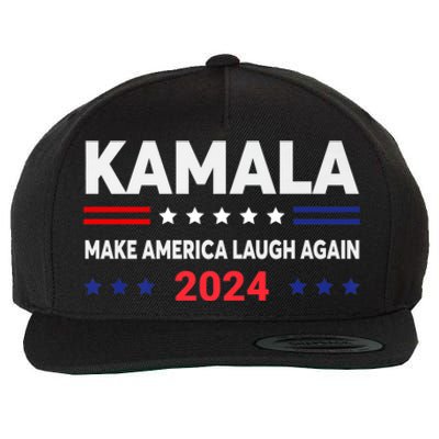 Make America Laugh Again 2024 Kamala Wool Snapback Cap