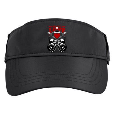 Music And Love Guitars Adult Drive Performance Visor