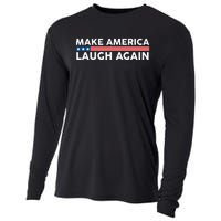 Make America Laugh Again American Flag Election 2024 Cooling Performance Long Sleeve Crew