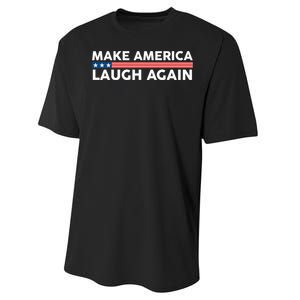 Make America Laugh Again American Flag Election 2024 Performance Sprint T-Shirt