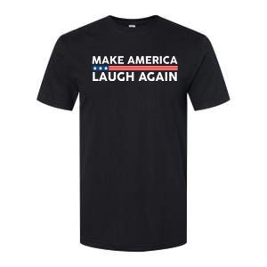 Make America Laugh Again American Flag Election 2024 Softstyle CVC T-Shirt