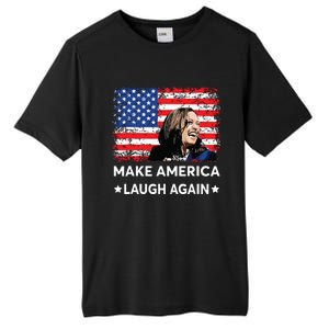 Make America Laugh Again Vote 2024 President Kamalaharris Tall Fusion ChromaSoft Performance T-Shirt