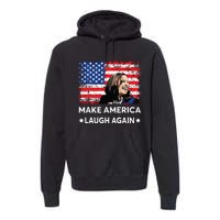 Make America Laugh Again Vote 2024 President Kamalaharris Premium Hoodie