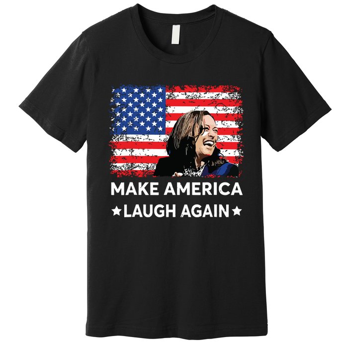 Make America Laugh Again Vote 2024 President Kamalaharris Premium T-Shirt