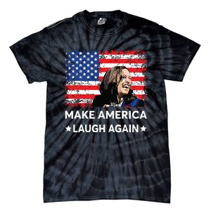 Make America Laugh Again Vote 2024 President Kamalaharris Tie-Dye T-Shirt