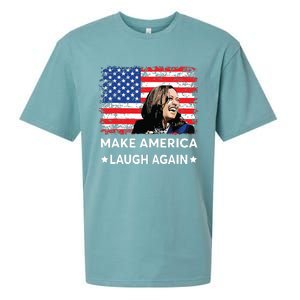 Make America Laugh Again Vote 2024 President Kamalaharris Sueded Cloud Jersey T-Shirt