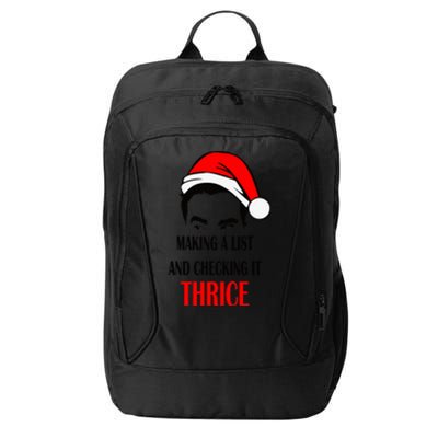 Making A List And Checking It Thrice Funny Gift City Backpack