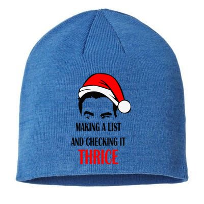 Making A List And Checking It Thrice Funny Gift Sustainable Beanie