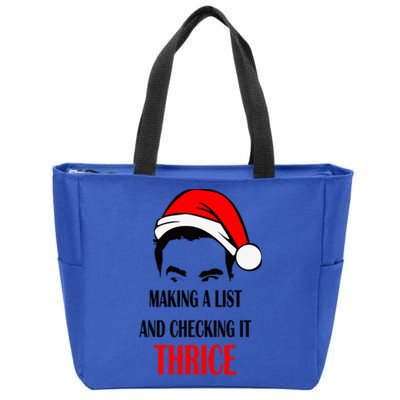 Making A List And Checking It Thrice Funny Gift Zip Tote Bag