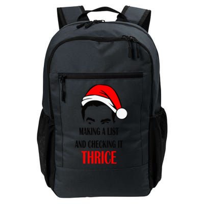 Making A List And Checking It Thrice Funny Gift Daily Commute Backpack