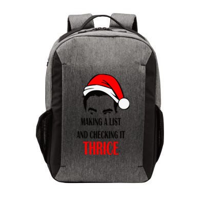 Making A List And Checking It Thrice Funny Gift Vector Backpack