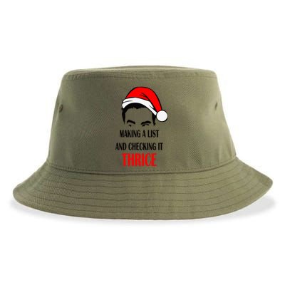 Making A List And Checking It Thrice Funny Gift Sustainable Bucket Hat