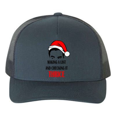 Making A List And Checking It Thrice Funny Gift Yupoong Adult 5-Panel Trucker Hat