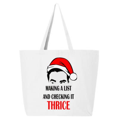 Making A List And Checking It Thrice Funny Gift 25L Jumbo Tote