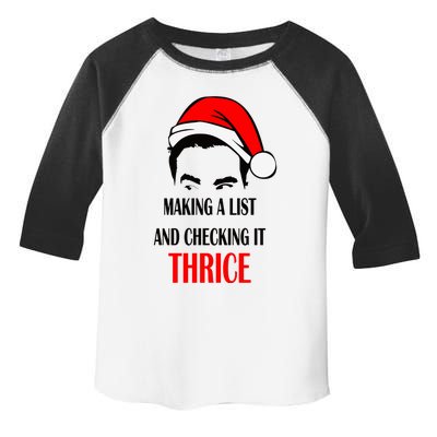 Making A List And Checking It Thrice Funny Gift Toddler Fine Jersey T-Shirt