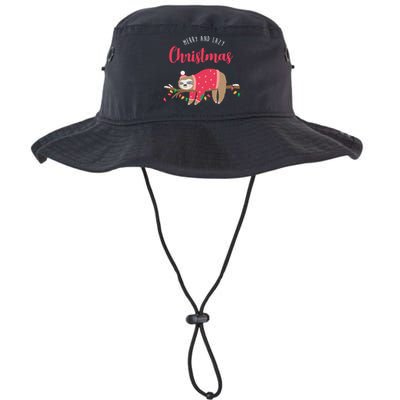 Merry And Lazy Christmas Cute Sloth Legacy Cool Fit Booney Bucket Hat