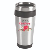 Merry And Lazy Christmas Cute Sloth 16oz Travel Tumbler