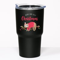 Merry And Lazy Christmas Cute Sloth Tumbler