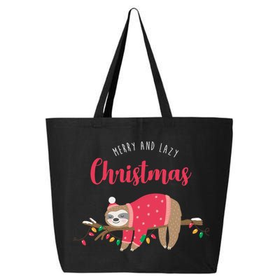Merry And Lazy Christmas Cute Sloth 25L Jumbo Tote