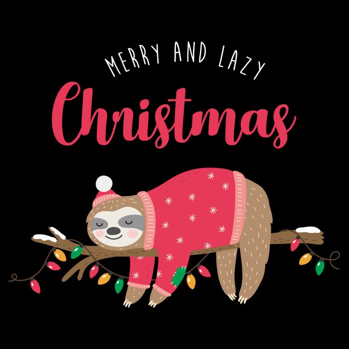 Merry And Lazy Christmas Cute Sloth Toddler Hoodie