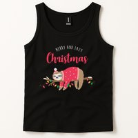 Merry And Lazy Christmas Cute Sloth Tank Top