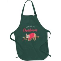 Merry And Lazy Christmas Cute Sloth Apron