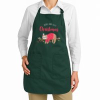 Merry And Lazy Christmas Cute Sloth Apron