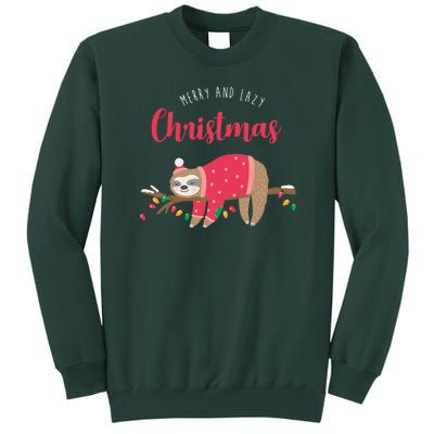 Merry And Lazy Christmas Cute Sloth Sweatshirt