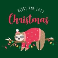 Merry And Lazy Christmas Cute Sloth Sweatshirt